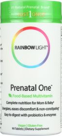 RAINBOW LIGHT: Just Once Prenatal One Food-Based Multivitamin, 90 Tablets