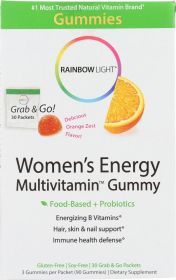 RAINBOW LIGHT: Women's Energy Multivitamin Gummy, 30 packets