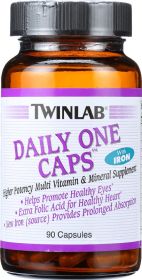 TWINLAB: Daily One Caps Multivitamin & Mineral with Iron, 90 Capsules