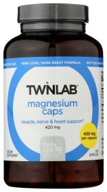 TWINLAB: Magnesium Caps 400 mg, 200 capsules