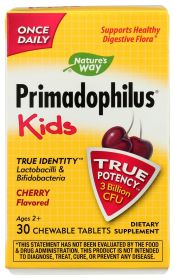 NATURE'S WAY: Primadophilus Kids Cherry Chewables Ages 2-12, 30 Tablets
