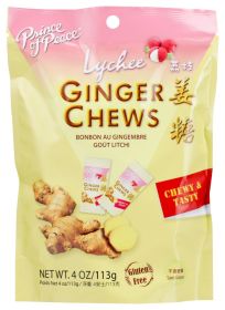 PRINCE OF PEACE: Ginger Chews With Lychee, 4 oz