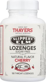 THAYER: Elm Lozenges Sugar Free Cherry, 100 tb