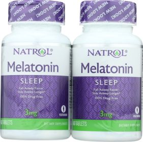 NATROL: Melatonin Bogo 3 MG 60 + 60. 120 pc