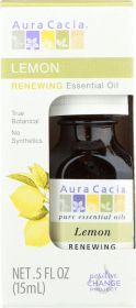 AURA CACIA: Lemon Essential Oil Boxed, 0.5 oz