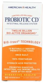 AMERICAN HEALTH: Probiotic CD Intestinal Release System, 60 Veggie Tabs