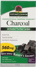 NATURES ANSWER: Charcoal Activated, 90 sg