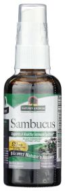 NATURE'S ANSWER: Sambucus Black Elder Berry Extract Spray Alcohol-Free, 2 oz