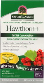 NATURES ANSWER: Liquid Hawthon Complete Capsule, 90 vc