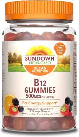 SUNDOWN NATURALS: Vitamin B12 500Mg, 50 sg