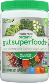 GENUINE HEALTH USA: Fermented Organic Gut Superfoods Unflavored & Unsweetened,  8.85 oz