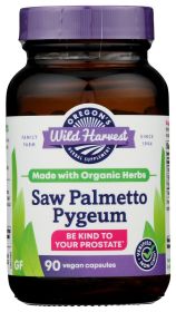 OREGONS WILD HARVEST: Saw Palmetto Pygeum OI 90, 90 vc