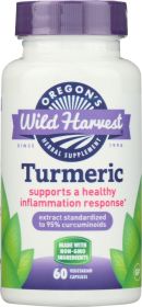 OREGONS WILD HARVEST: Turmeric 60 caps, 60 cp