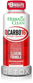 HERBAL CLEAN: QCarbo16 Mega Strength Cleansing Formula Tropical, 16 oz