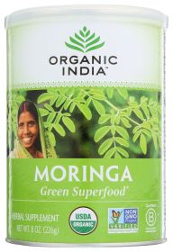 ORGANIC INDIA: Moringa Powder Herbal Supplement, 8 oz
