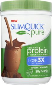 SLIMQUICK: New Powder Chocolate Protein Drink, 10.58 oz
