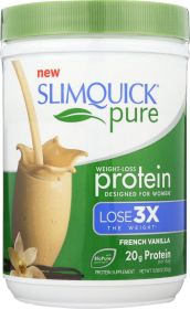SLIMQUICK: Powder Vanilla Protein drink, 10.58 oz