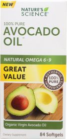 NATURES SCIENCE: Vitamin  Avocado Oil, 84 cp
