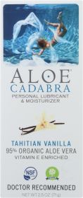 ALOE CADABRA: Lubricant Tahitian Vanilla Flavor, 2.5 oz