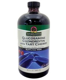 NATURES ANSWER: Glucosamine and Chondroitin with Tart Cherry, 32 oz