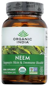 ORGANIC INDIA: Neem Skin and Immune Health Supplement, 90 vc