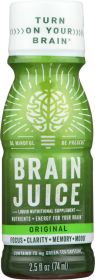 BRAINJUICE: Liquid Nutritional Supplement Energy Shot Alternative Original, 2.5 fl oz