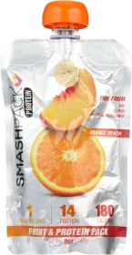 SMASH PACK: Fruit & Protein Orange Peach, 5 oz