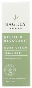 SAGELY NATURALS: Cream Relf Rcvery 125Mg, 2 fo