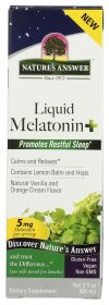 NATURE'S ANSWER: Melatonin 5mg Plus, 2 fo