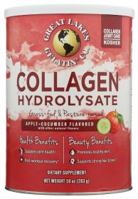 GREAT LAKES: Collagen Pwdr Apple Cucum, 10 oz