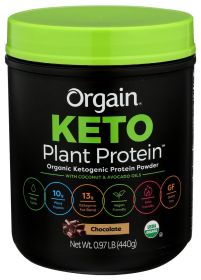 ORGAIN: Keto Plant Protein Powder Chocolate, 0.97 lb