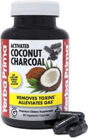 YERBA PRIMA: Activated Coconut Charcoal Caps, 60 cp