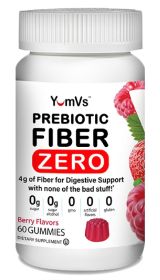 YUM VS: Prebiotic Fiber Zero Gummy, 60 ea
